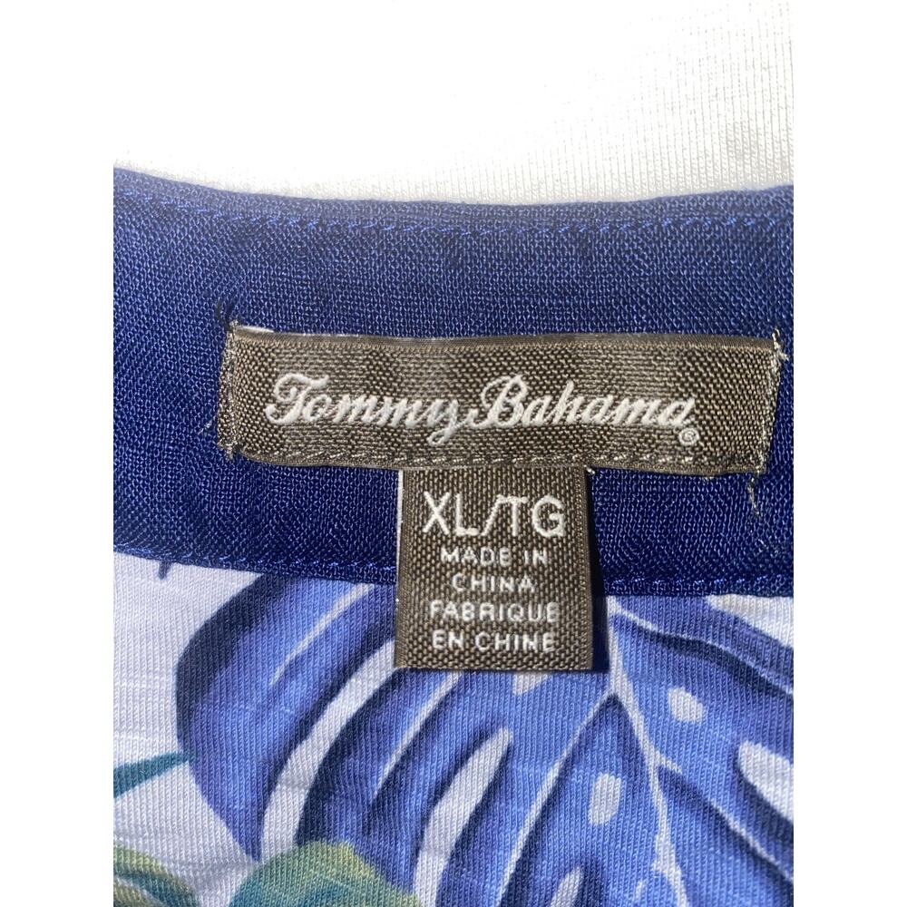 Tommy Bahama Dress Womens XL Blue Tropical Floral Halter Sundress Casual Summer - Picture 3 of 6